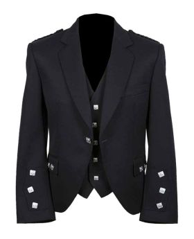 Black Formal Argyll Jacket