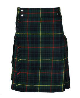 UFS Men Scottish Traditional Modern Utility tartan Kilt Deluxe kilt Adjustable 