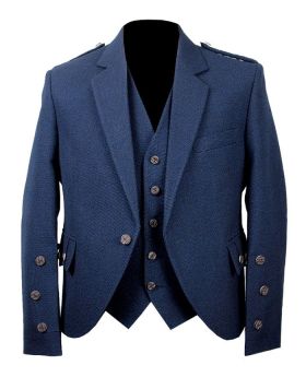 Navy Blue Tweed Jacket